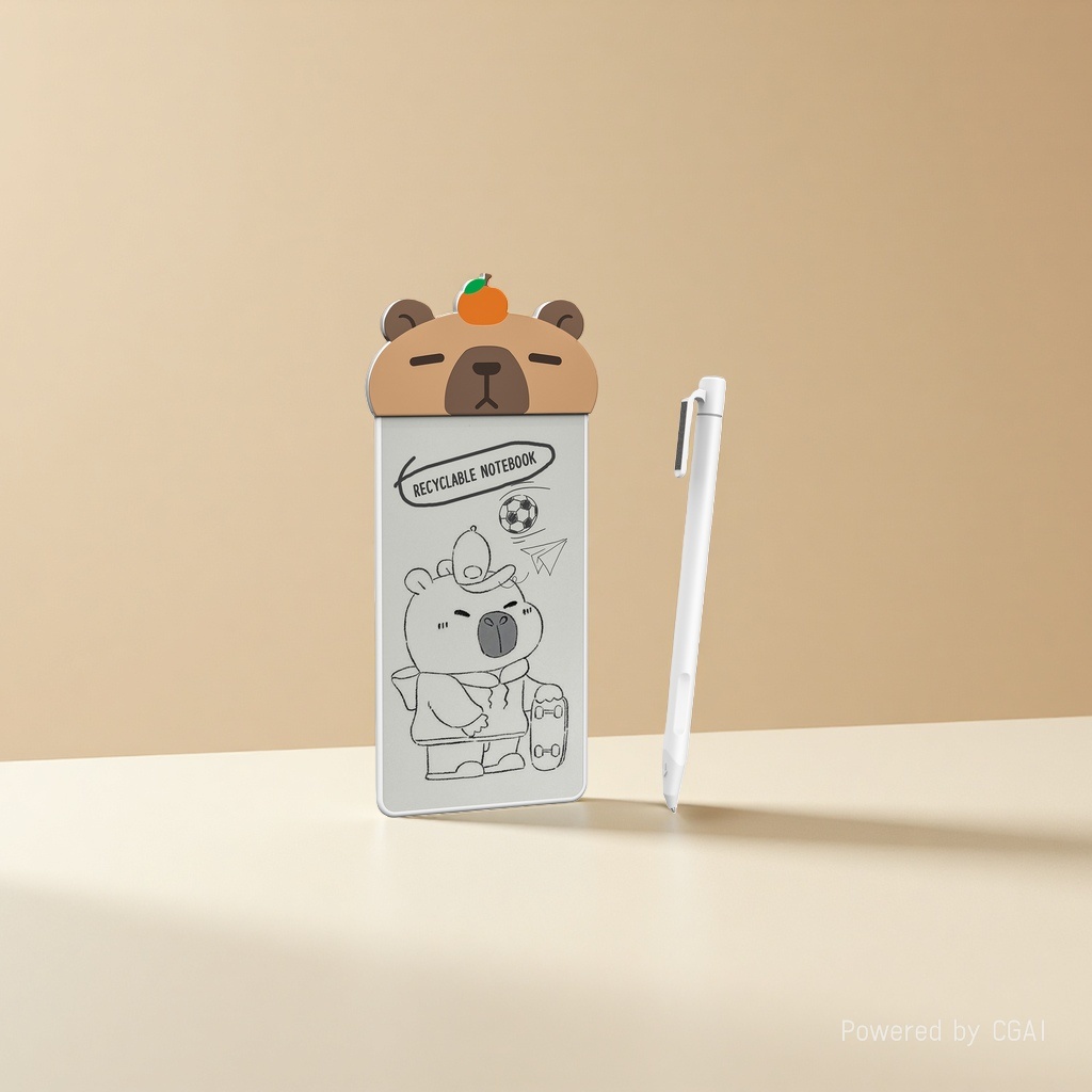 Cartoon bear-shaped notebooks, other drawing stationery, eco-friendly and simple student handbooks