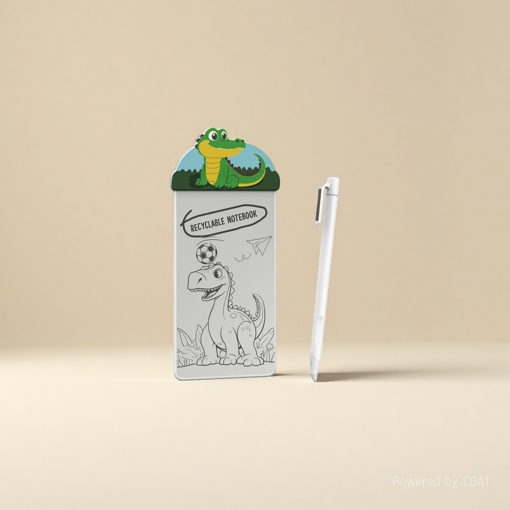 Cartoon crocodile-shaped sticky notes, other display items, cute office stationery Application Scenario