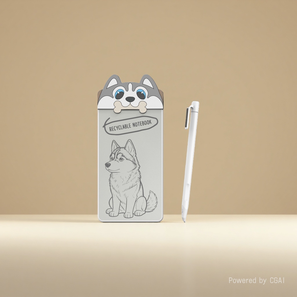 Cartoon husk-shaped sticky notes, other display items, cute office stationery details Picture