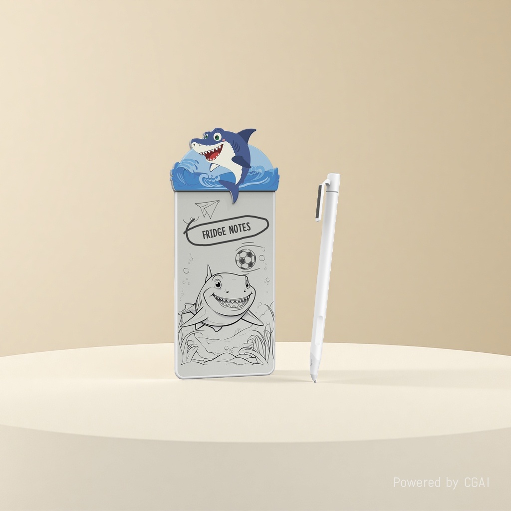 Cartoon shark-shaped notepad, other display items, cute office stationery 084725005 Application Scenario