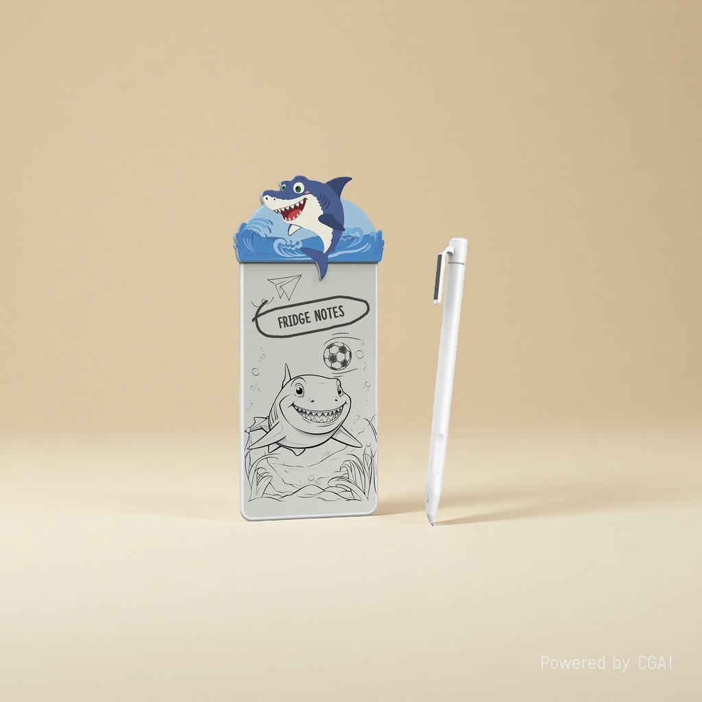 Cartoon shark-shaped notepad, other display items, cute office stationery 084725005 details Picture