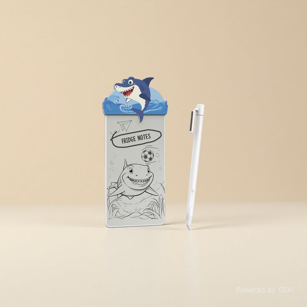 Cartoon shark-shaped notepad, other display items, cute office stationery 084725005 Specification image