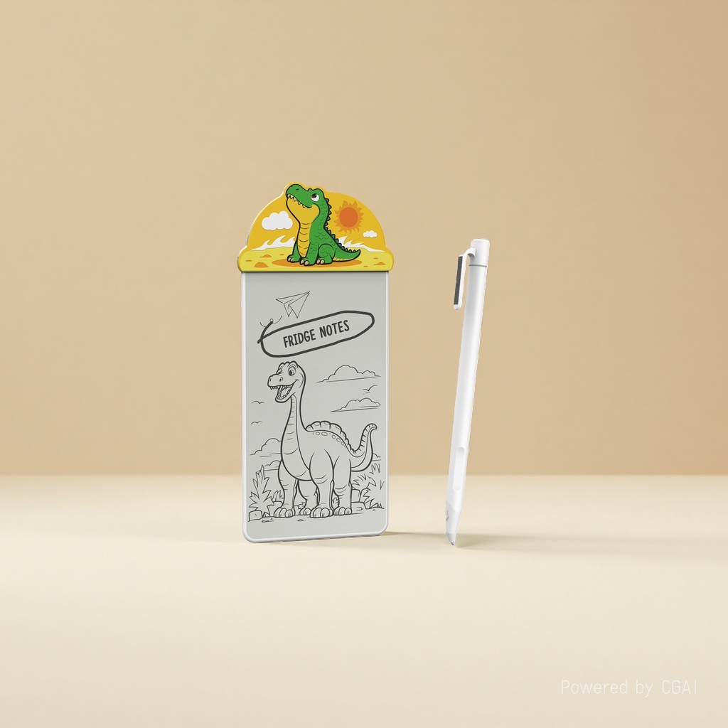 Cartoon dinosaur-shaped sticky notes, other display items, cute office stationery