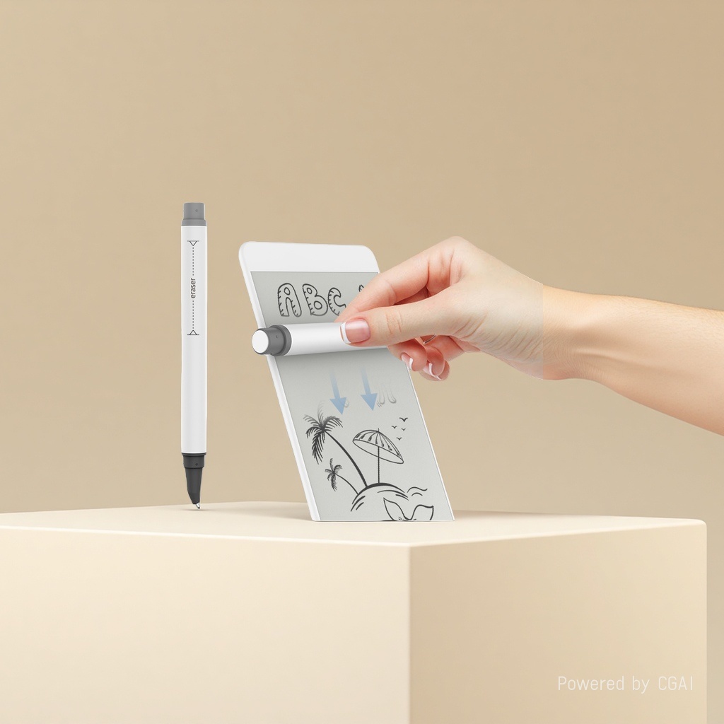 An electronic handwriting tablet with a writing pen, a portable calligraphy and painting board Application Scenario