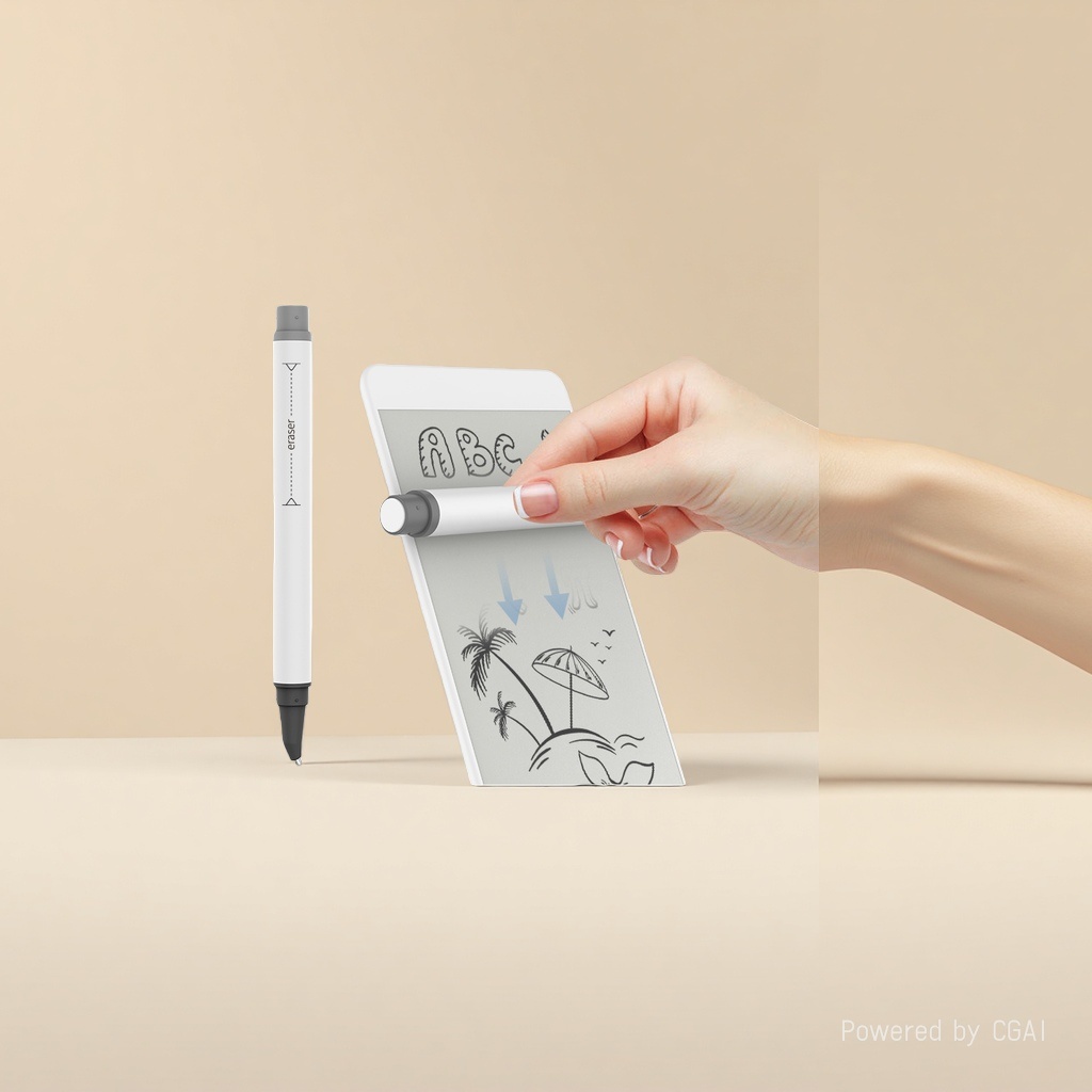 An electronic handwriting tablet with a writing pen, a portable calligraphy and painting board details Picture
