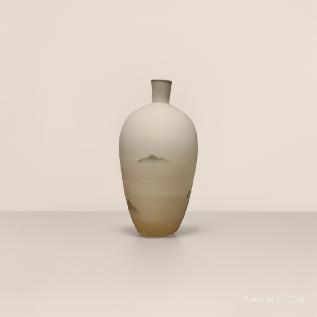 堡陶瓷白色陶瓷花瓶主体陶瓷手捏花陶瓷花工艺品SH181-3B