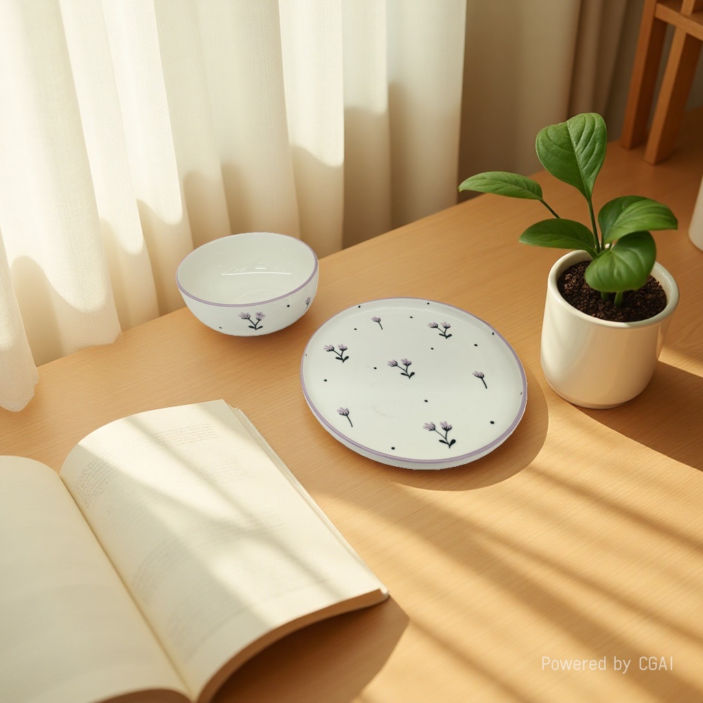 陶瓷餐具套装实物图