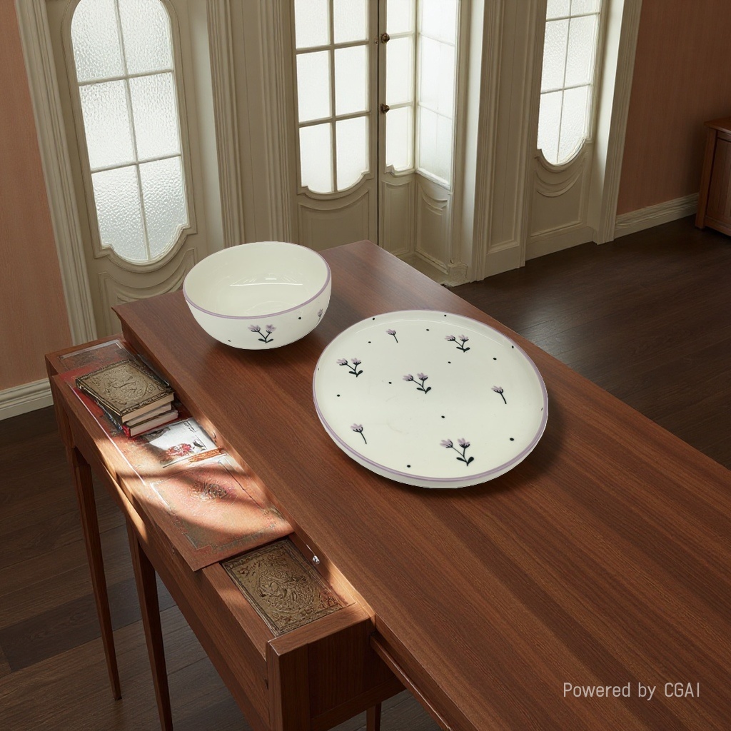 陶瓷餐具套装 碗和盘子套装 陶瓷碗 餐具