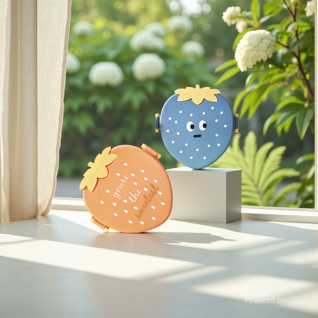 Strawberry-shaped food storage box, plastic, stainless steel and glass multi-material lunch box Application Scenario