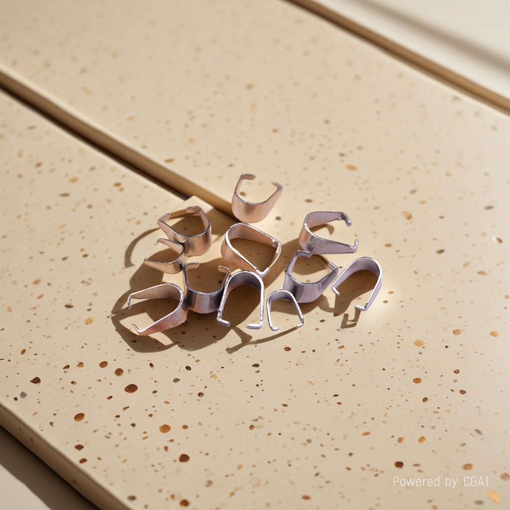 Metal triangular ear clip accessories Specification image
