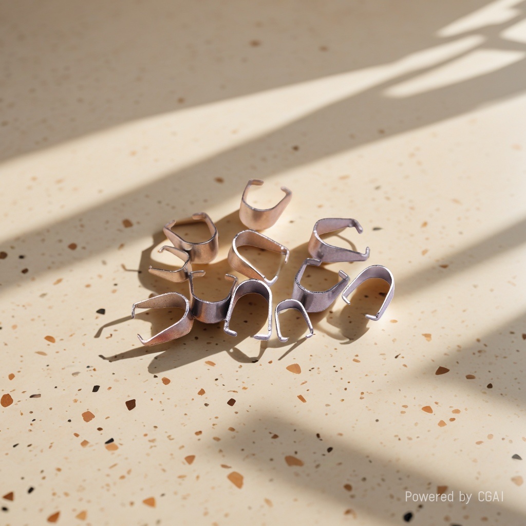 Metal triangular ear clip accessories Application Scenario