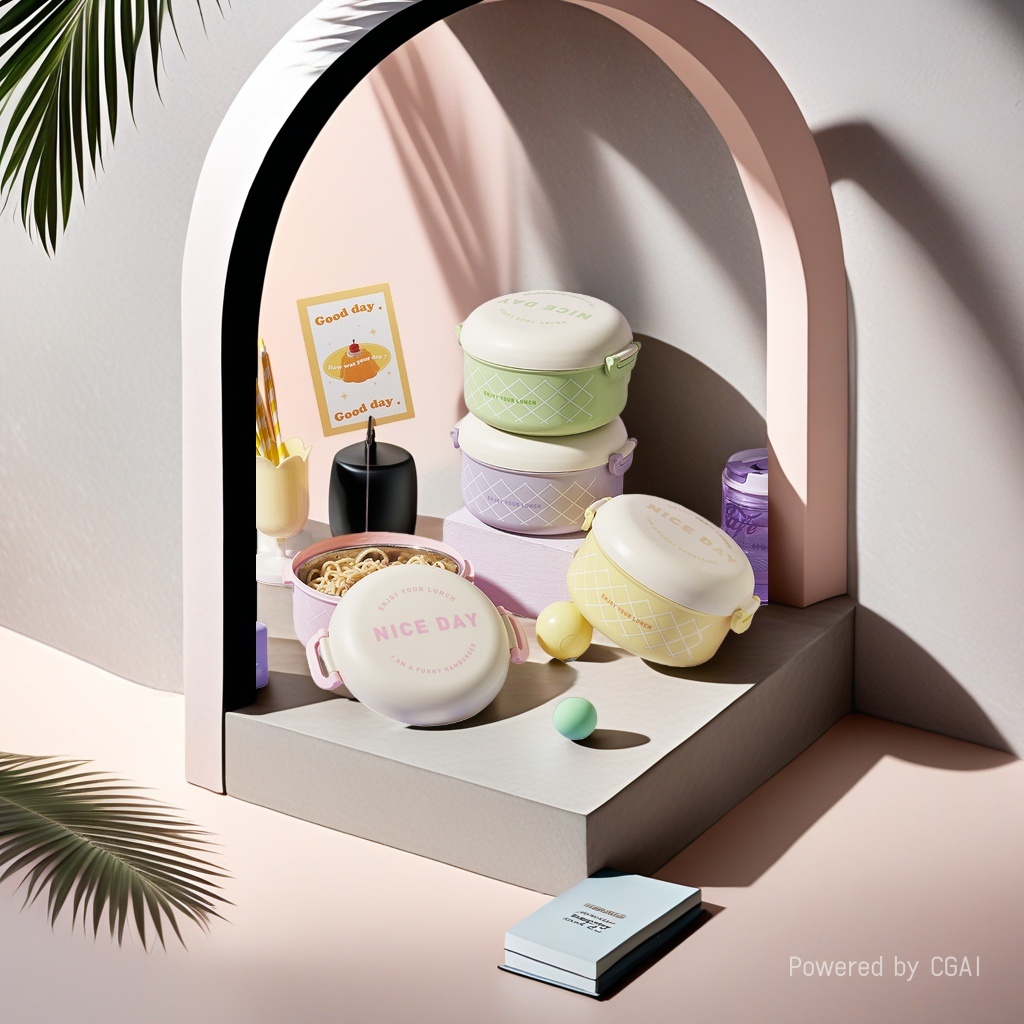 Cute style bento box, food storage box, plastic, stainless steel and glass lunch box