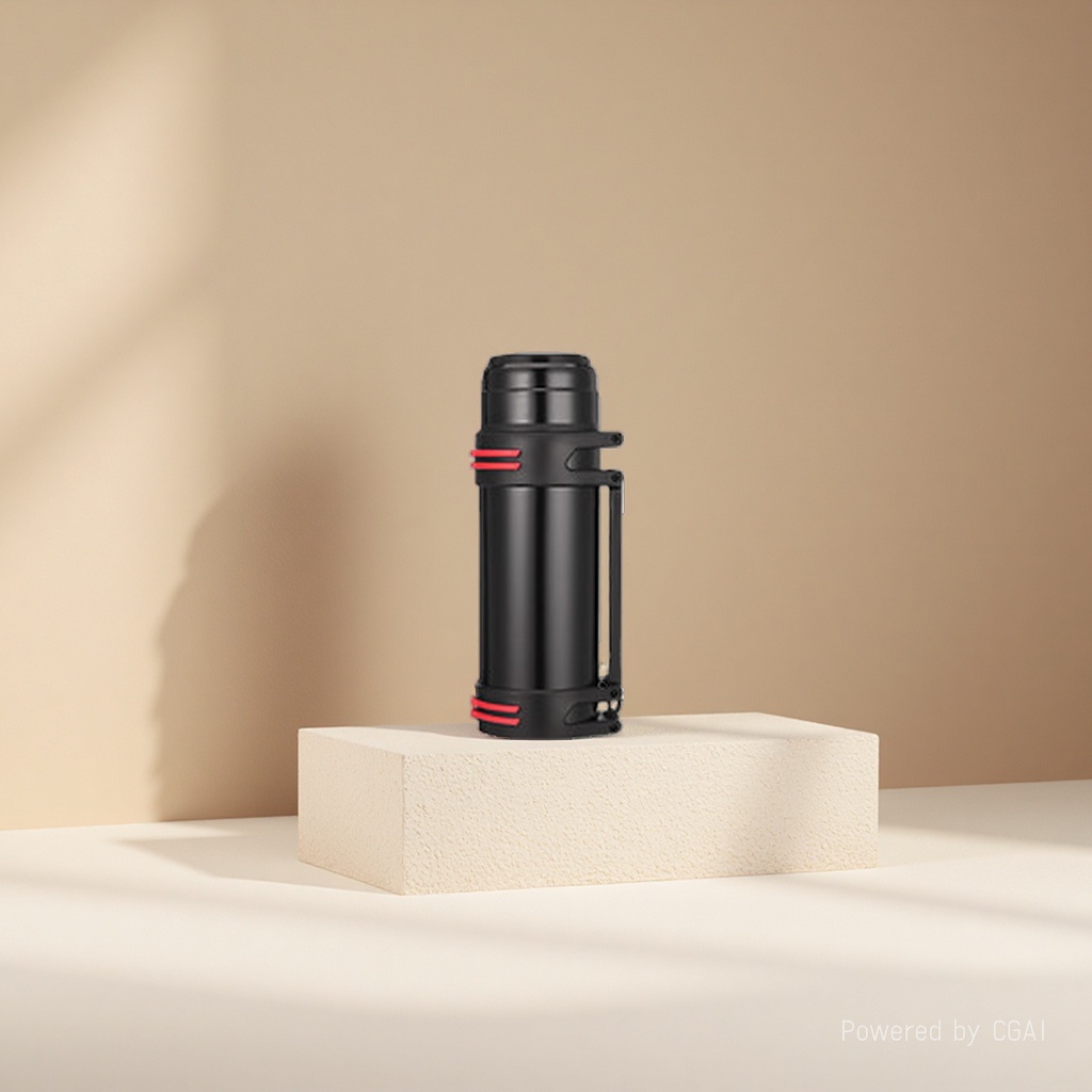 Outdoor travel insulated water bottle, metal sports water bottle, silicone anti-slip tonnage bucket, transparent version Application Scenario