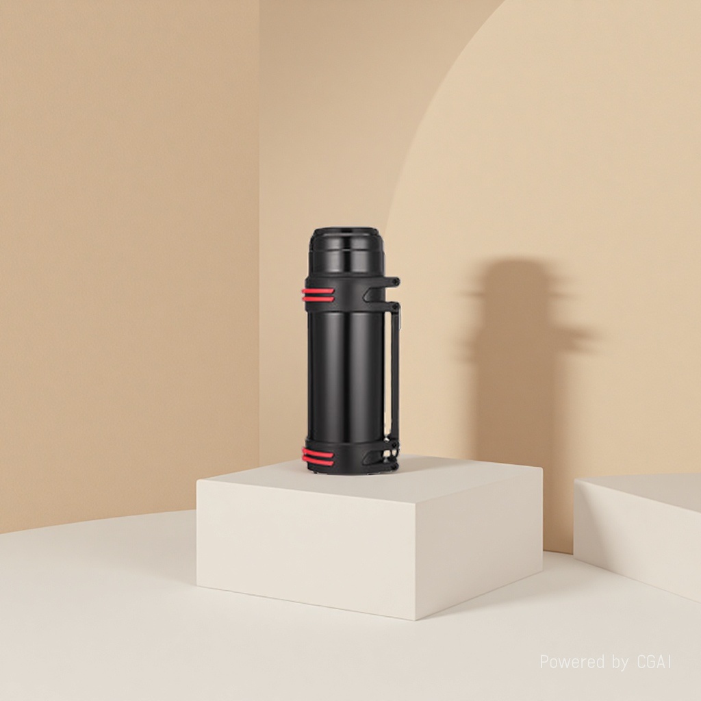 Outdoor travel insulated water bottle, metal sports water bottle, silicone anti-slip tonnage bucket, transparent version Specification image