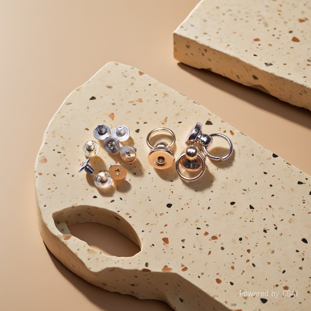Ancient-style gold jewelry accessories, lobster clasp, open ring, crochet, hand-stitched needle connection piece Application Scenario