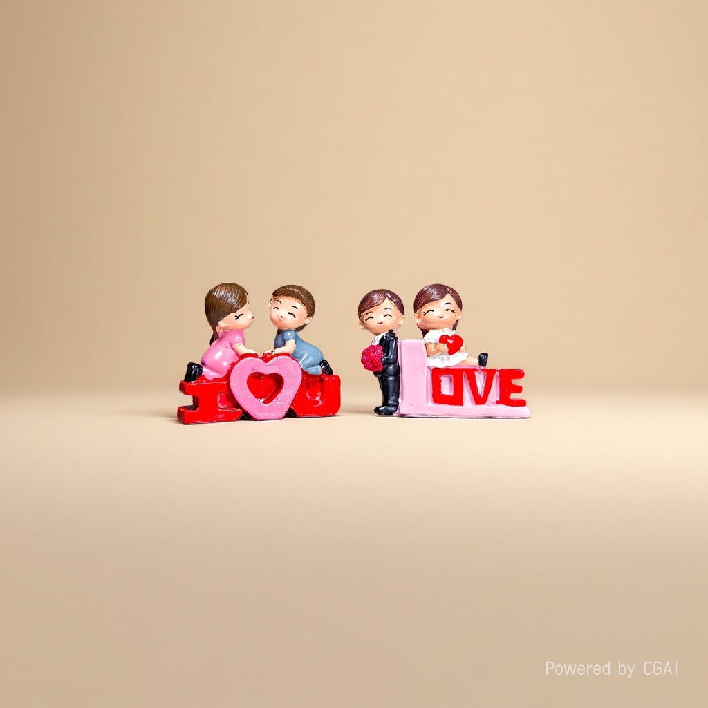 Love-themed couple dolls, decorative items, other decorative items, warm and romantic home decor Application Scenario