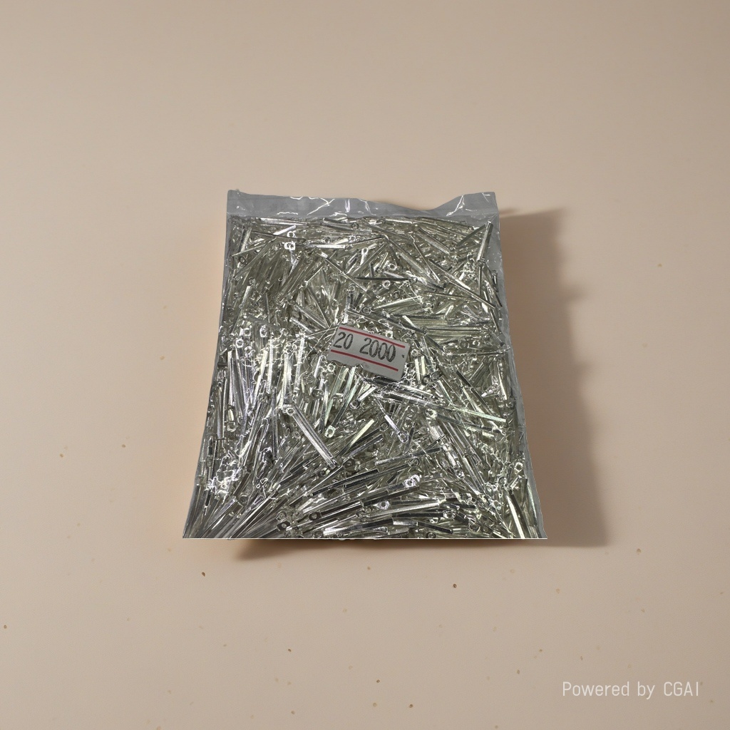 Jewelry accessory packaging, metal parts, transparent plastic bags, connecting pieces details Picture