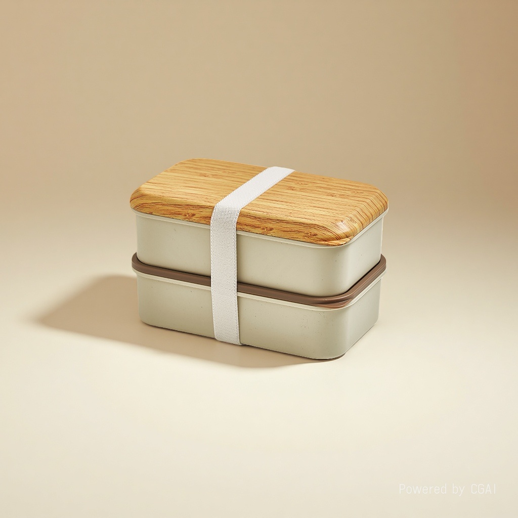 Double-layer bento box for office workers and students, light food lunch box with lid, microwave heating portable lunch box, light luxury style 104721172 Application Scenario