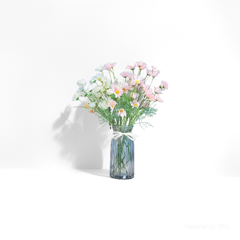 莫奈花园仿真雏菊塑料花假花灯 人造花装饰家居客厅