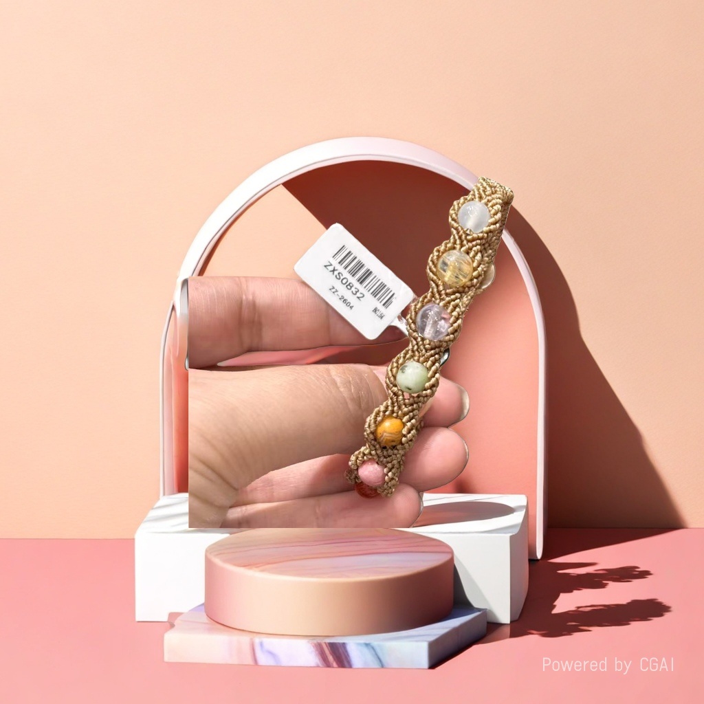 时尚水晶手链天然白水晶女士手串新款饰品