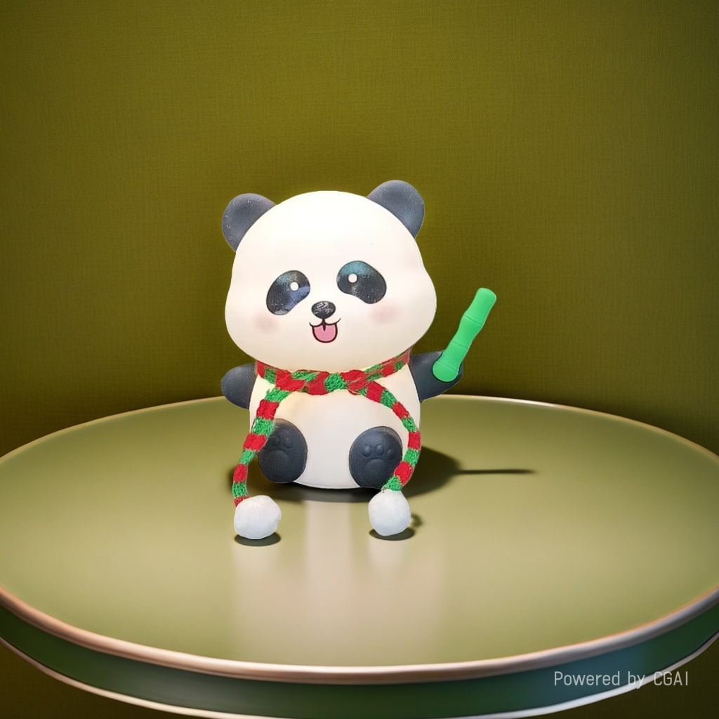 Cute panda plush toy dolls, AI dolls, doll table lamps, LED desktop lamps, Kaiwei lighting fixtures Application Scenario