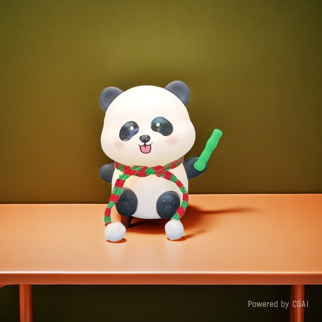 Cute panda plush toy dolls, AI dolls, doll table lamps, LED desktop lamps, Kaiwei lighting fixtures Specification image