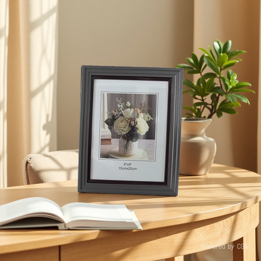 Factory direct sales and wholesale of retro wood-like photo frames, rectangular photo frames, European-style decorative photo frames, picture frames, empty frames, mounting and display tables Application Scenario