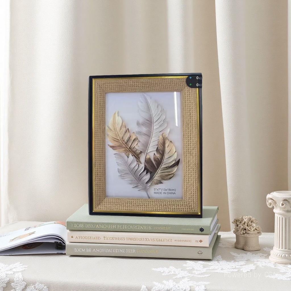 Factory direct sales and wholesale of golden photo frames, rectangular photo frames, European-style decorative photo frames, picture frames, empty frames, mounting and display tables Specification image