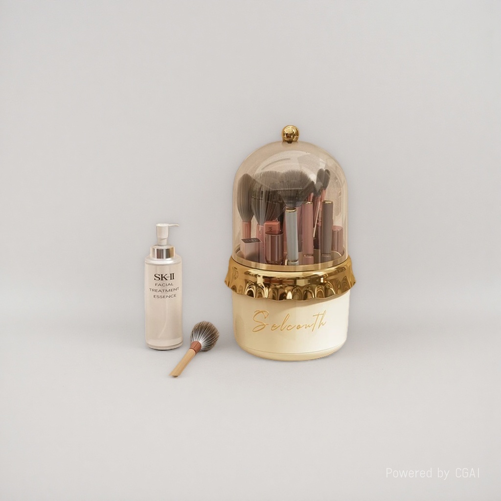 Makeup brush bucket storage box, large capacity dust-proof brush set 141827389 Specification image