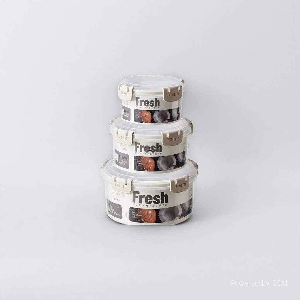 The large-capacity kitchen storage box is sealed and leak-proof. It can be stacked. The storage box is 142241818