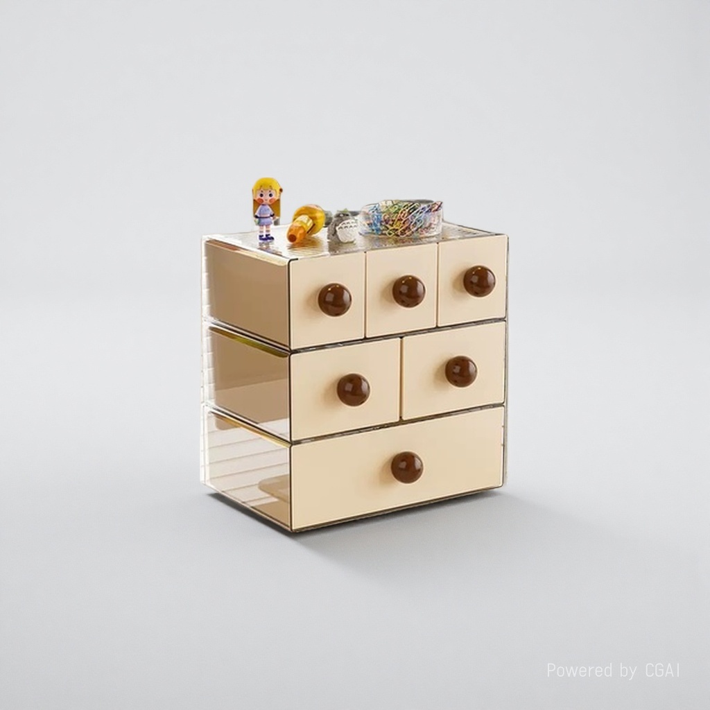 Desktop storage box, drawer-style ins retro style storage box, student desktop miscellaneous storage box, large capacity 143701246 Specification image