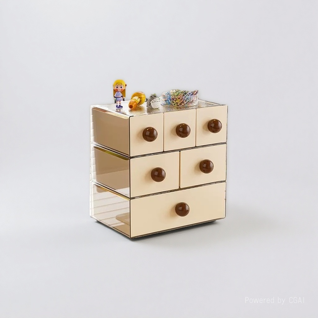 Desktop storage box, drawer-style ins retro style storage box, student desktop miscellaneous storage box, large capacity 143701246 details Picture