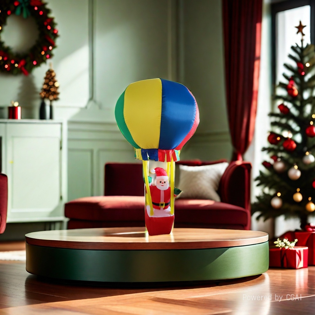 Santa Claus hot air Balloon Christmas Ball 180cm details Picture