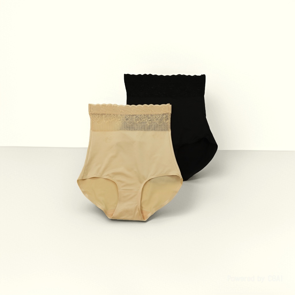 Mulberry silk women's high-waisted triangle underwear, seamless, comfortable and breathable underwear details Picture