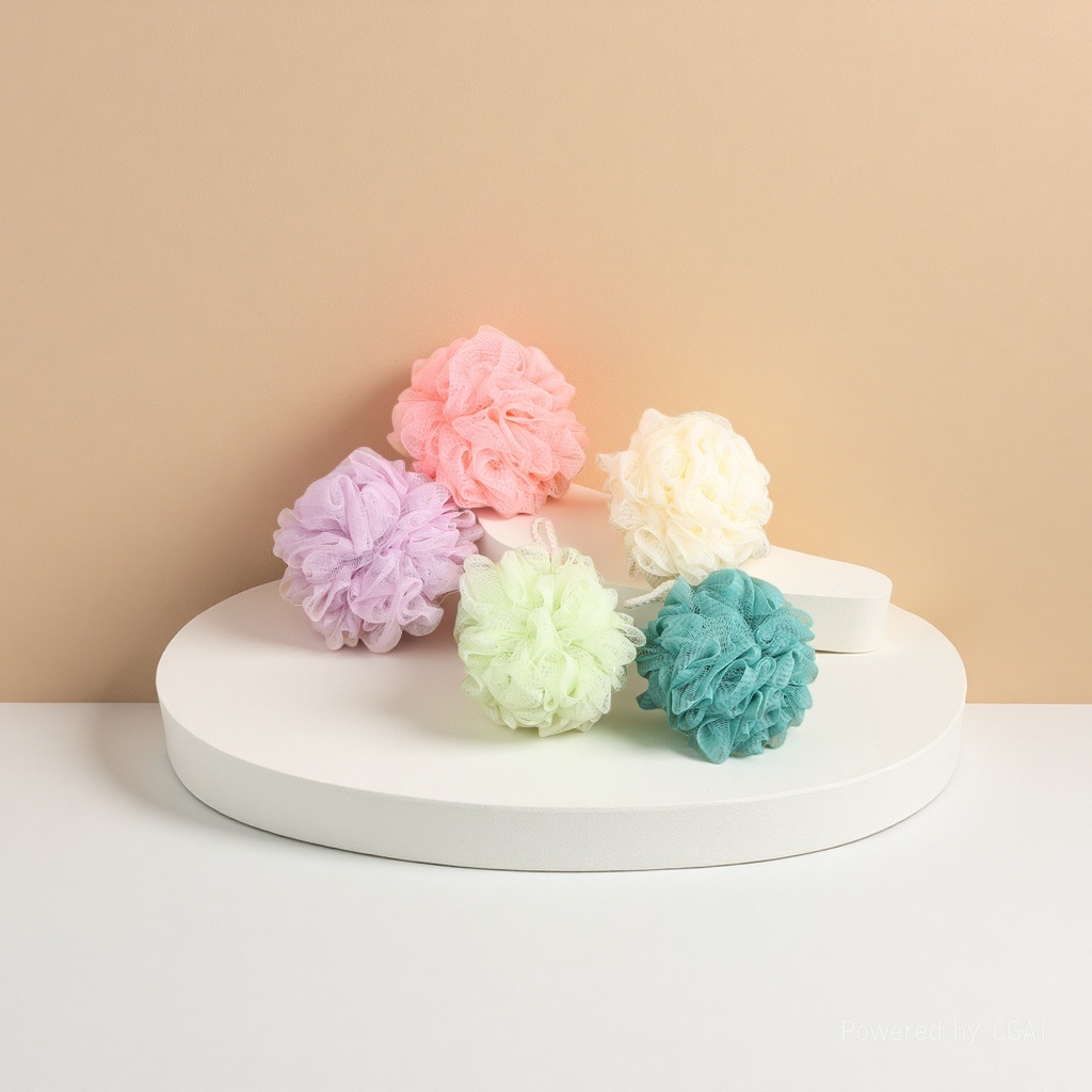 Super soft bath flower bath ball, bath ball, cute girl scrubbing, back rubbing, foaming bath belt, hanging rope design
