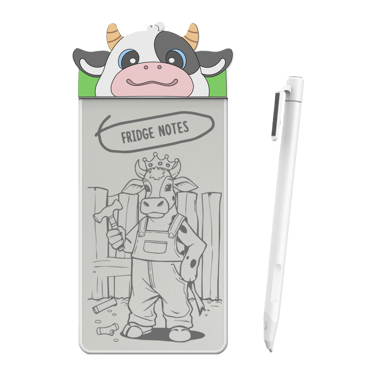 Cartoon cow shaped notepad, other display items, cute office stationery Item Picture
