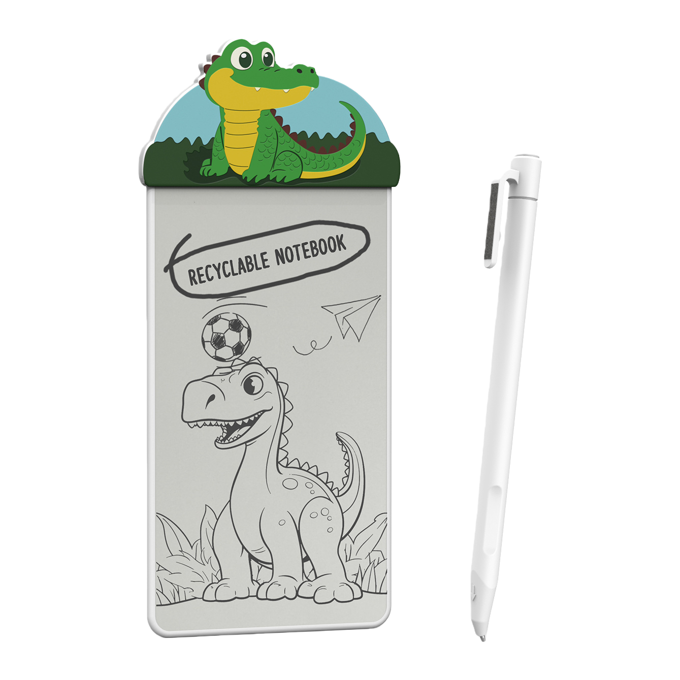 Cartoon crocodile-shaped sticky notes, other display items, cute office stationery Item Picture