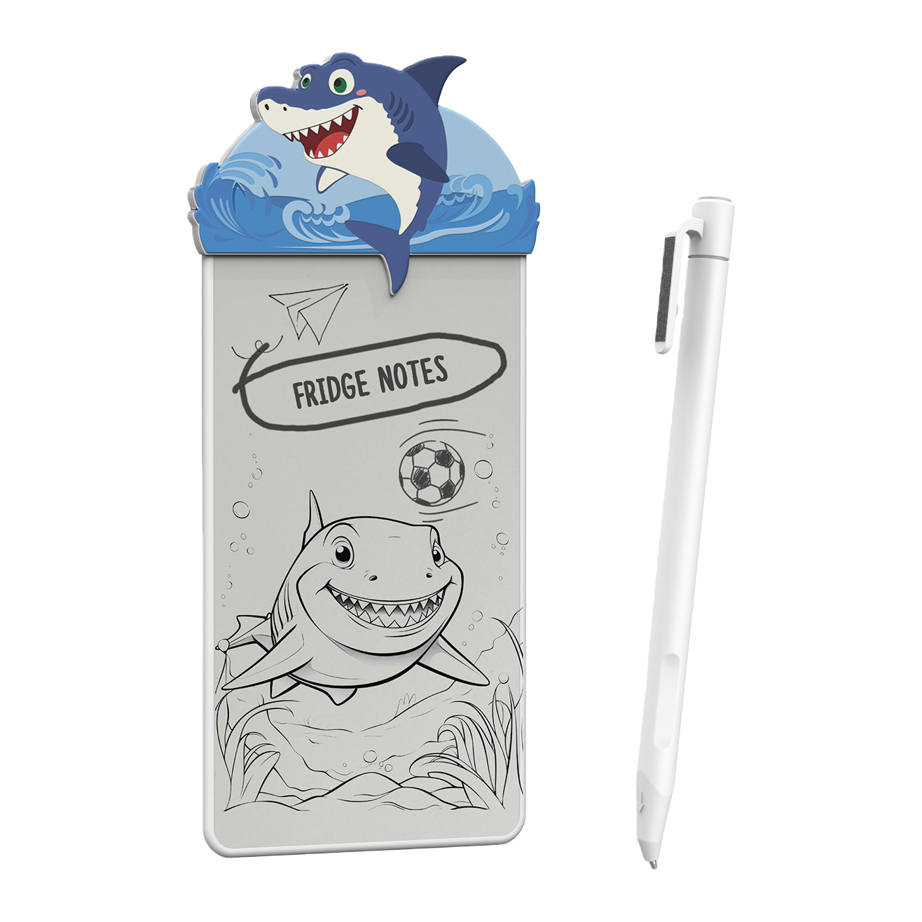 Cartoon shark-shaped notepad, other display items, cute office stationery 084725005 Item Picture