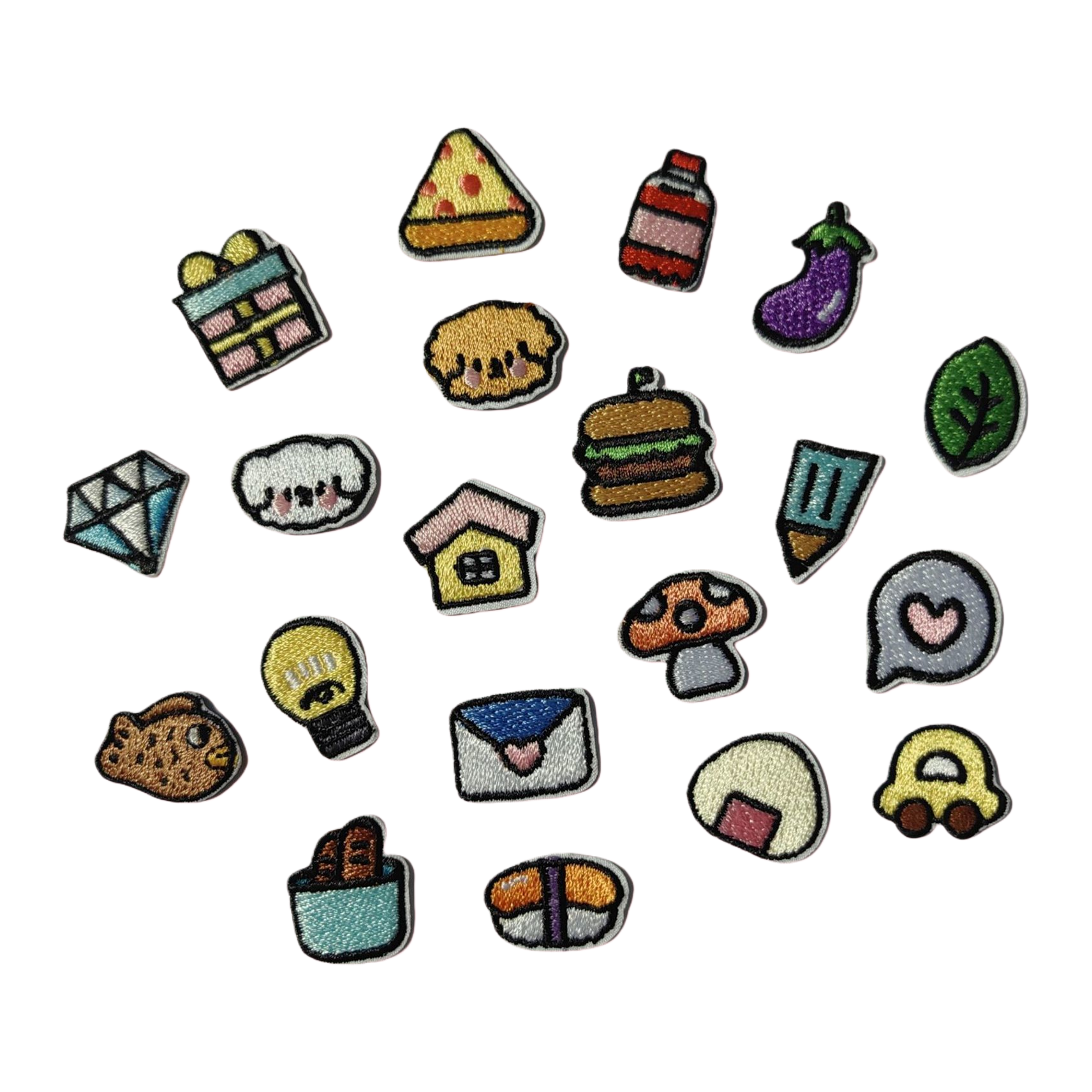 可爱刺绣贴小号图案手工DIY苏绣珍珠画