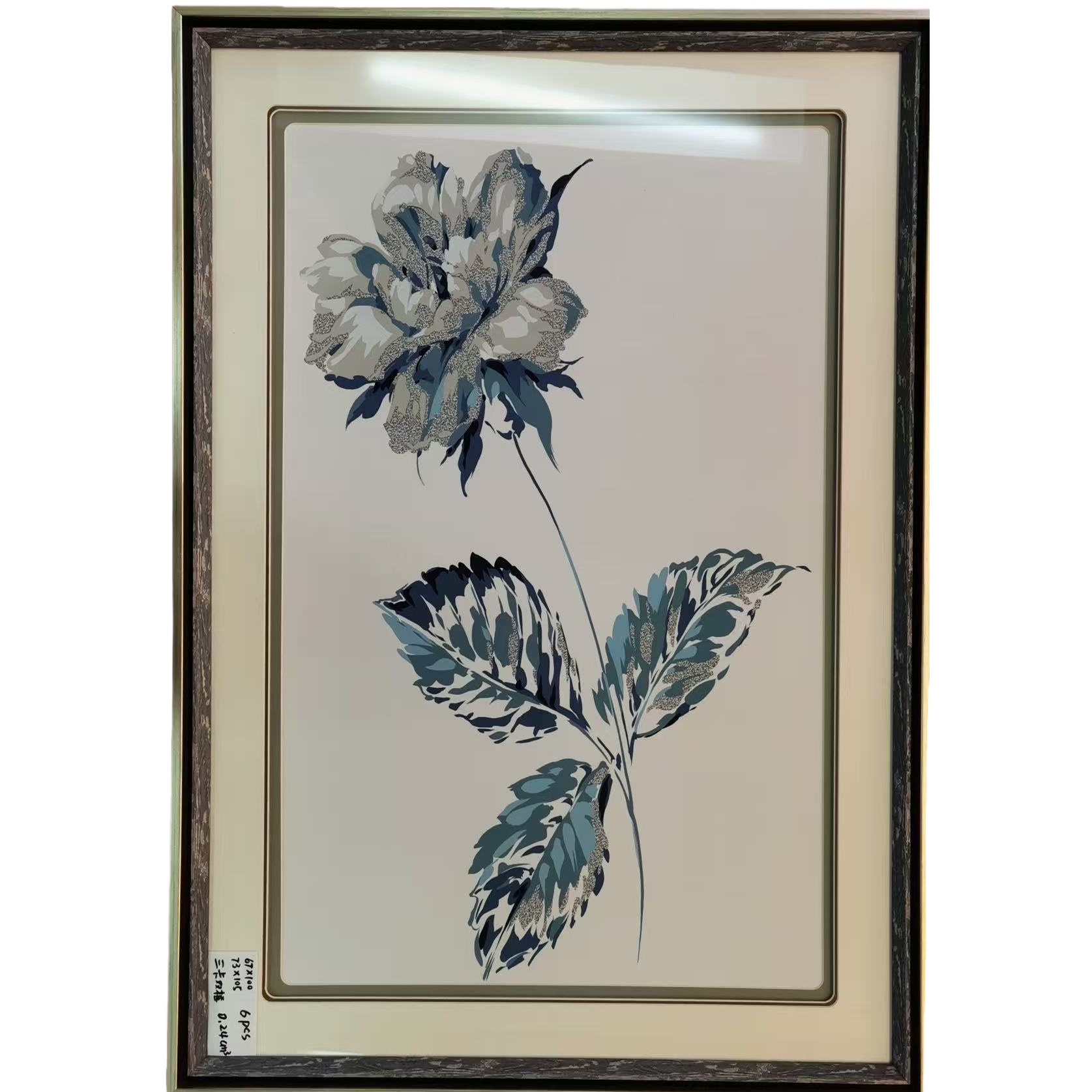 装饰画/装饰画穆斯林/挂画/毛毡装饰画/壁画挂画钻白底实物图