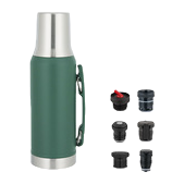 Metal sports thermos flask, hot water bottle, silicone outdoor pot, ton ton bucket, transparent World Cup model Item Picture