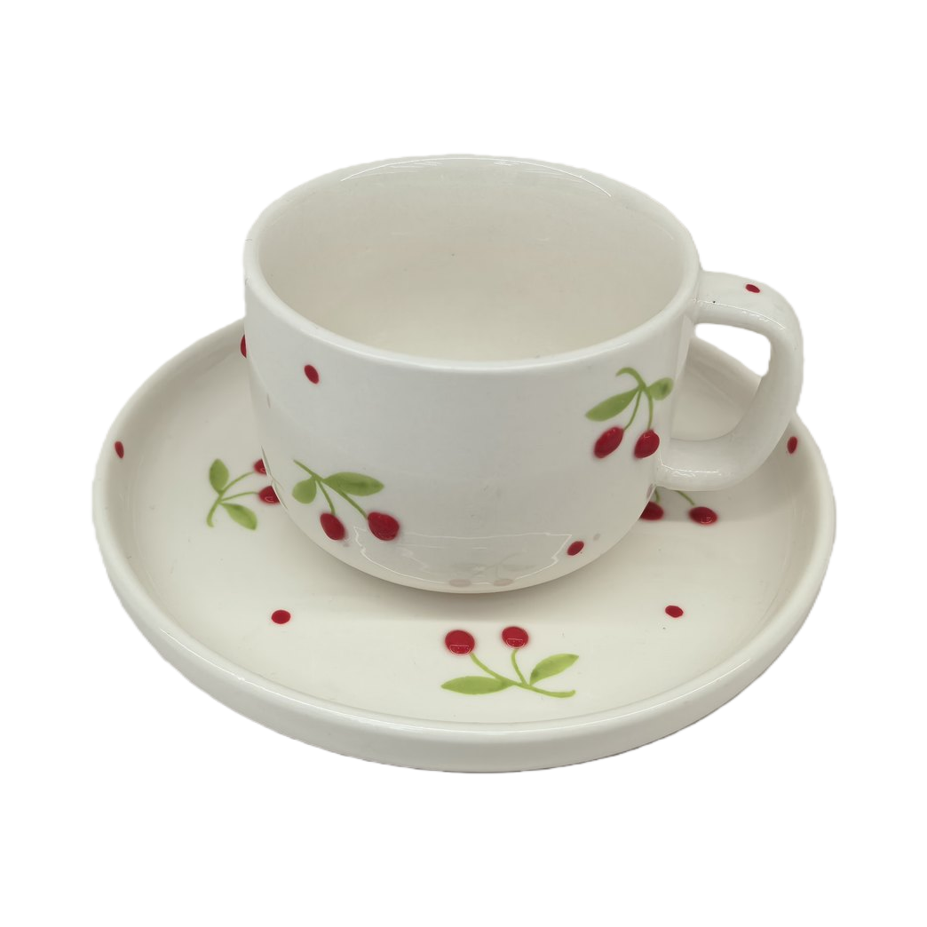 水杯茶杯/茶杯漏/土耳其杯子/茶杯/绿茶水杯白底实物图