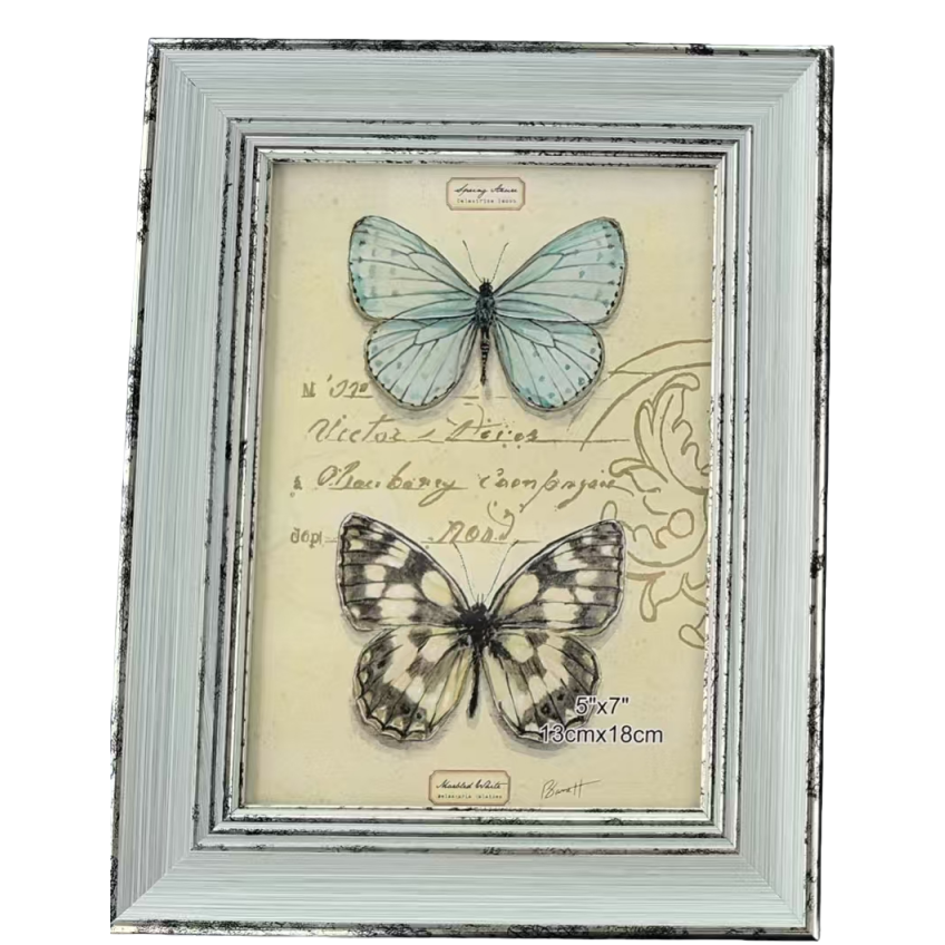 Retro hacer viejo marco de fotos marco rectangular marco de fotos decorativo europeo marco de imagen marco vacío mesa de montaje venta directa de fábrica al por mayor Item Picture