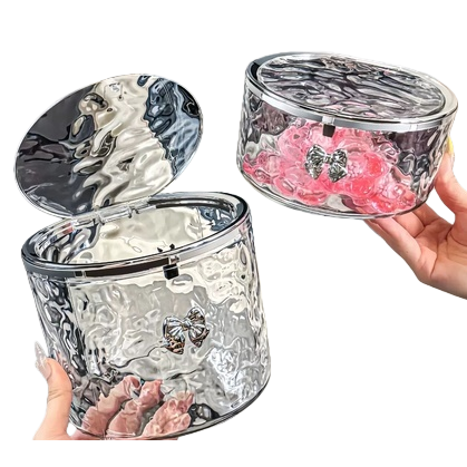 The laundry pod storage box is portable and moisture-proof with compartments. It can be stacked for household cleaning products. The storage box is 144038929 Application Scenario