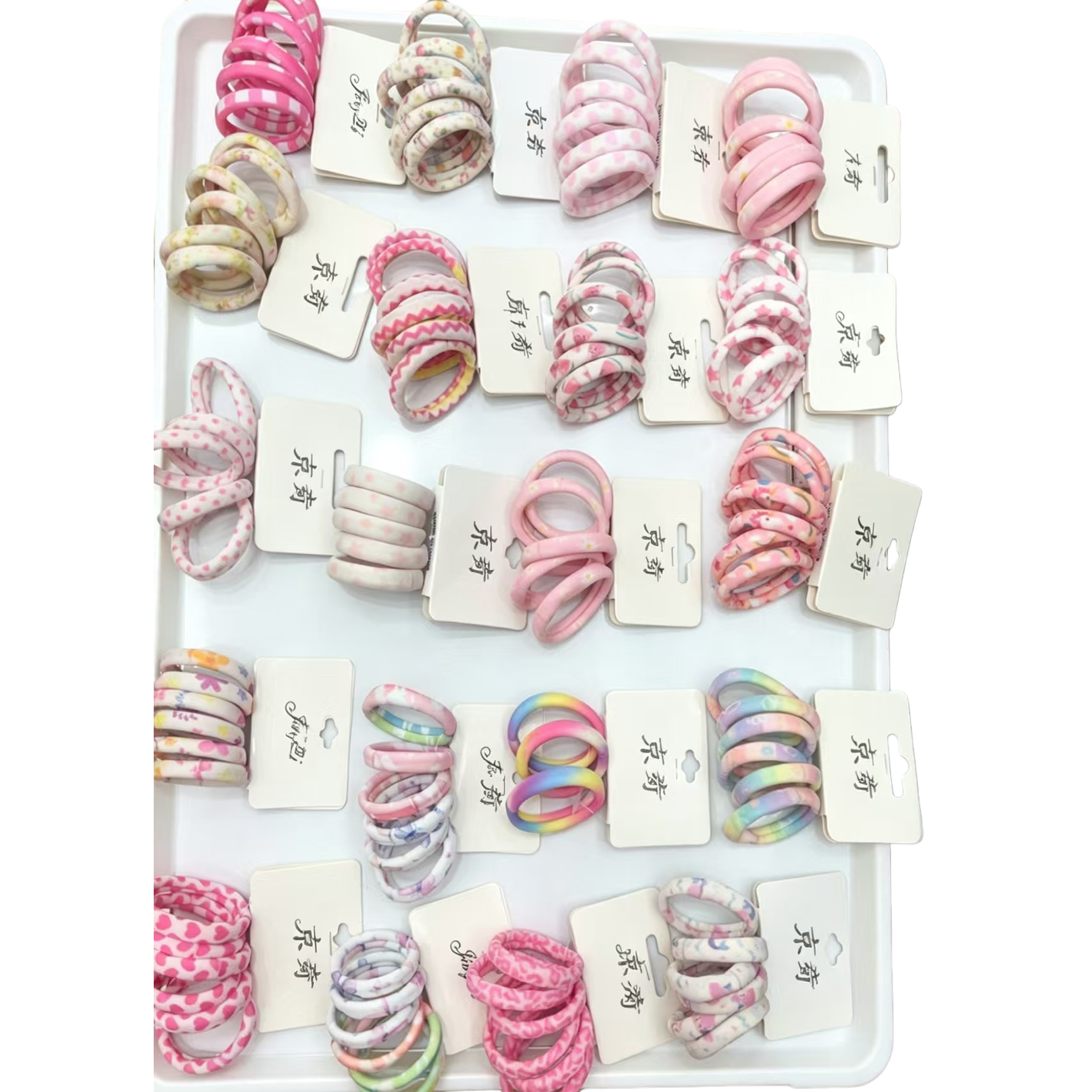 大肠发圈/发饰/发圈/饰品/发绳白底实物图