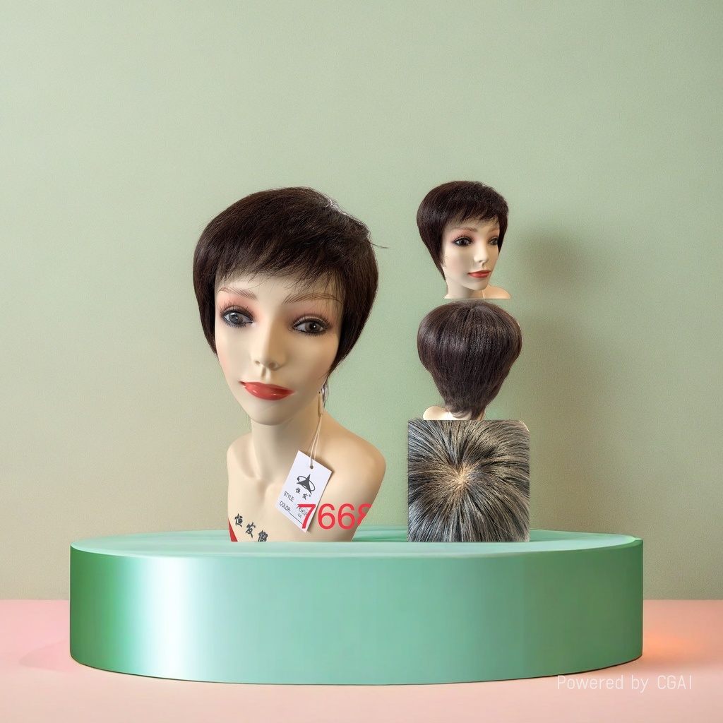 真发假发片 lacewig 真发假发 180g 自然透气国内现货