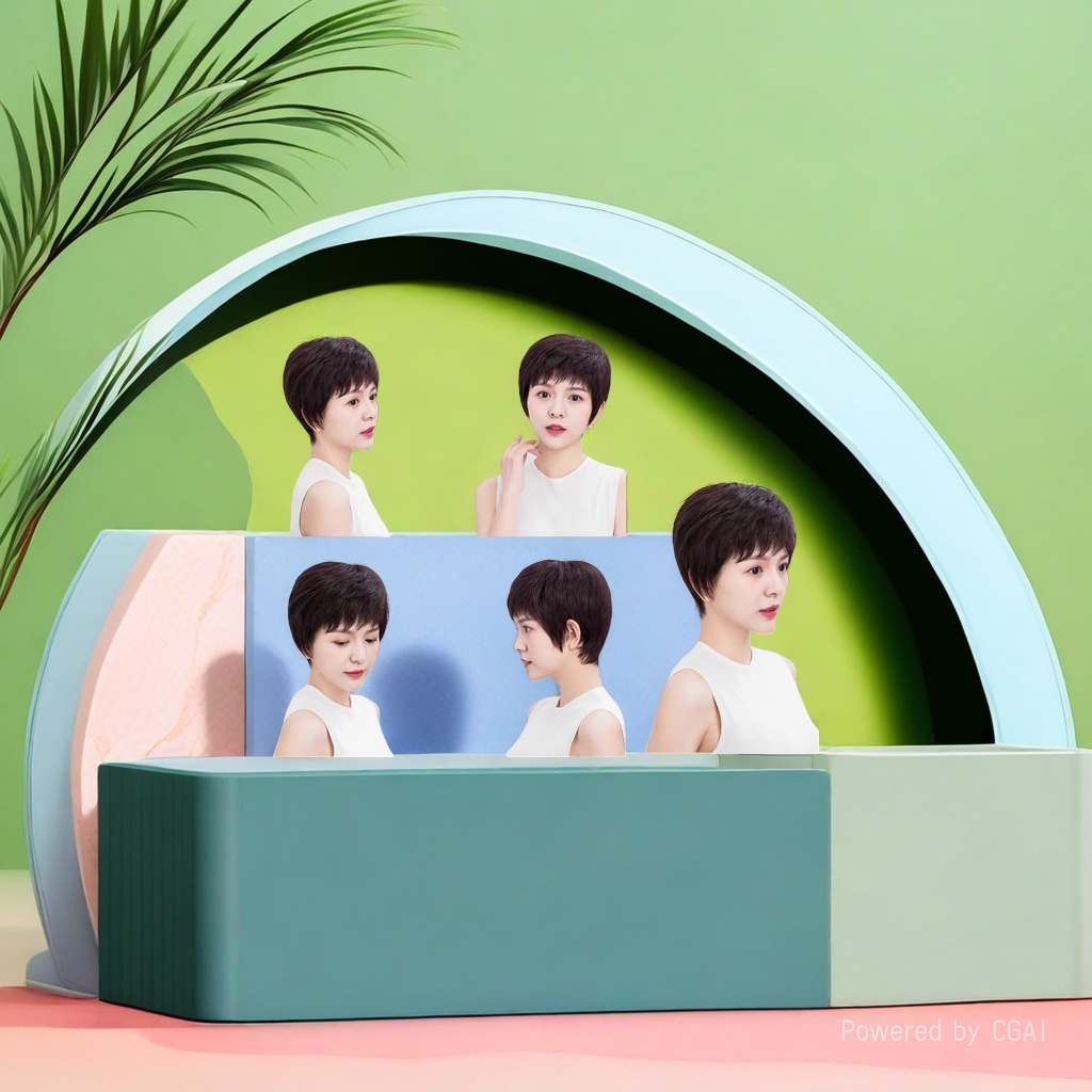 真发假发片 lacewig 真发假发 180g 自然透气轻盈款