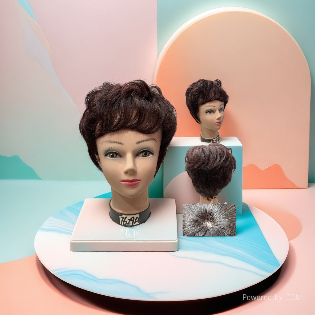 Other wig sets, high-fidelity breathable netted women's long hair Specification image