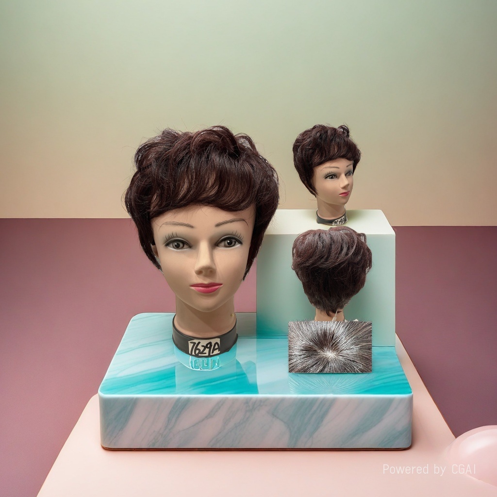 Other wig sets, high-fidelity breathable netted women's long hair details Picture
