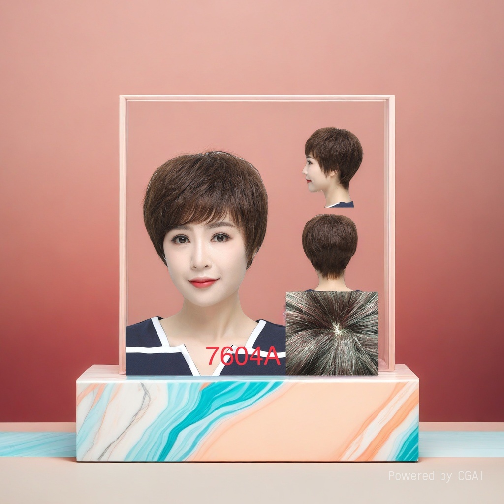 Cross-camera wig, short straight hair for women, fashionable short wig, specially designed for female models Application Scenario